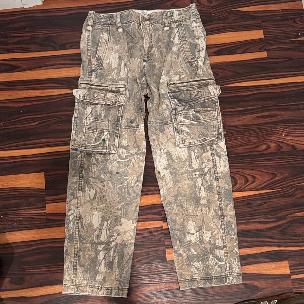 Hollister Camo Cargo Baggy Pants